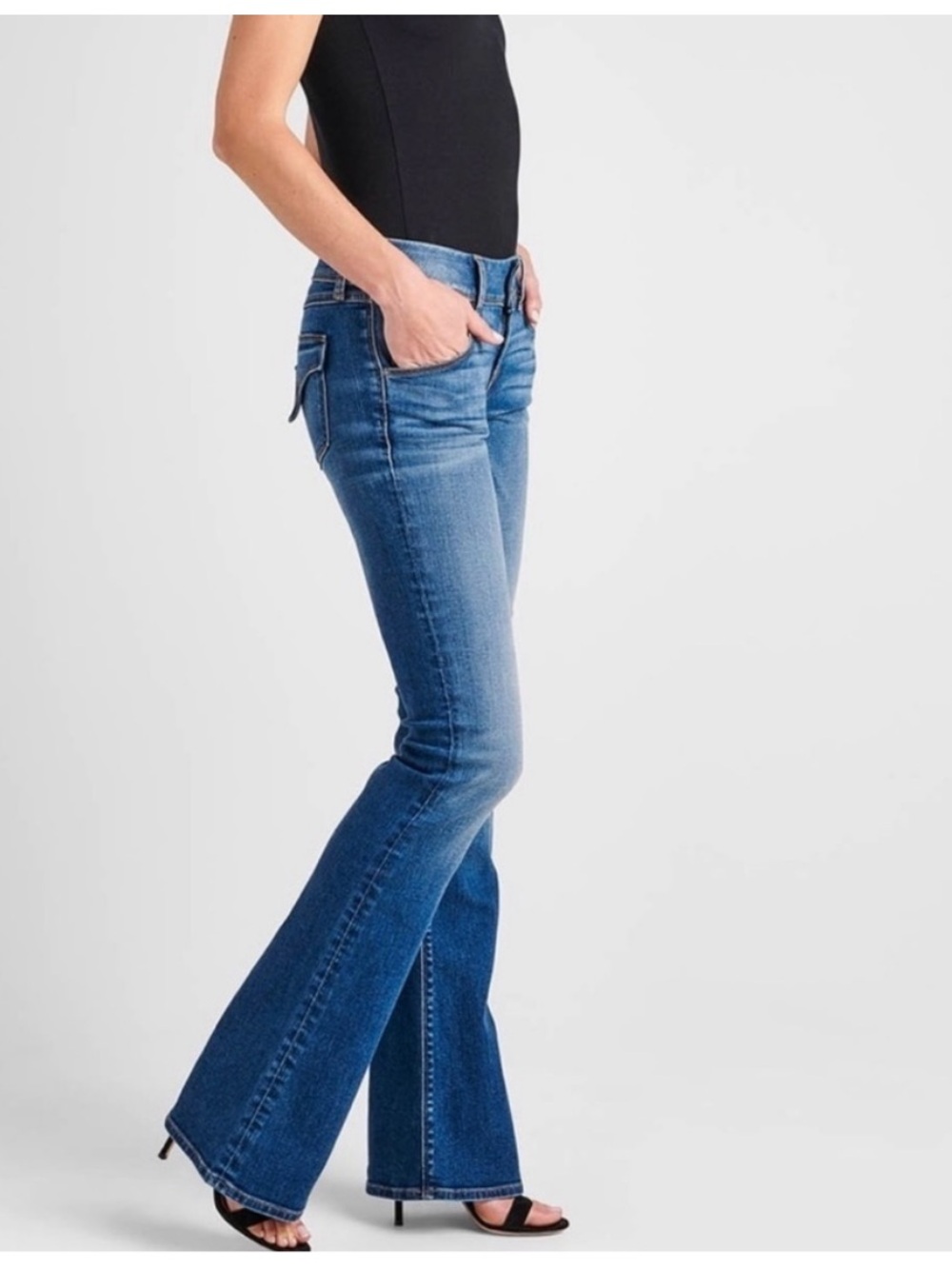 Vintage Hudson. Made in USA Women's Blue Flared Jeans